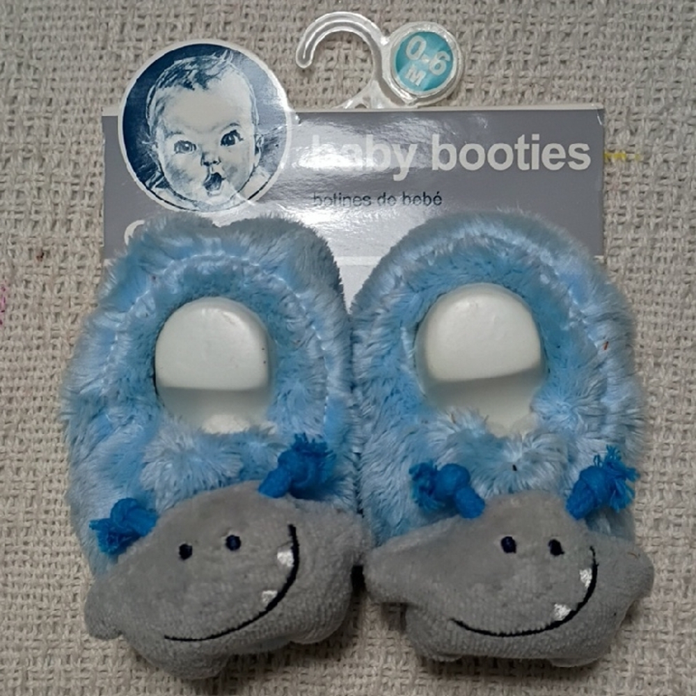 NWT Gerber Monster Baby Boy Booties Size 0-6 Month